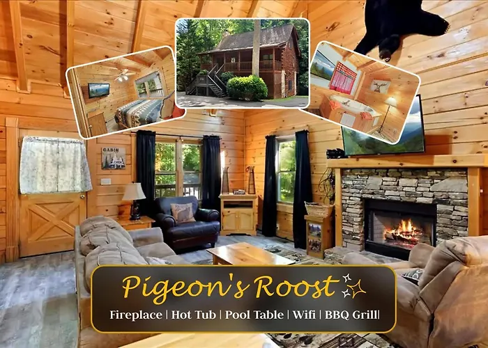 5Br Smoky Cabin Hot Tub, Games, 1 Mi To Parkway